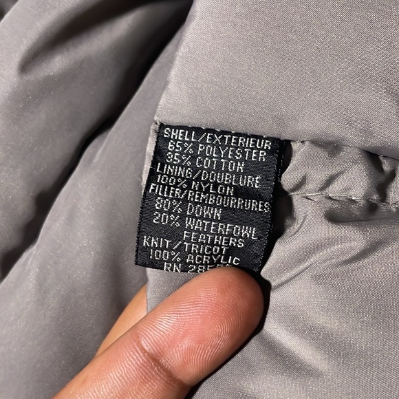 Vintage Members Only 80% Down Waterfowl Gray Convertible Bomber Jacket / XL - Picture 7 of 11